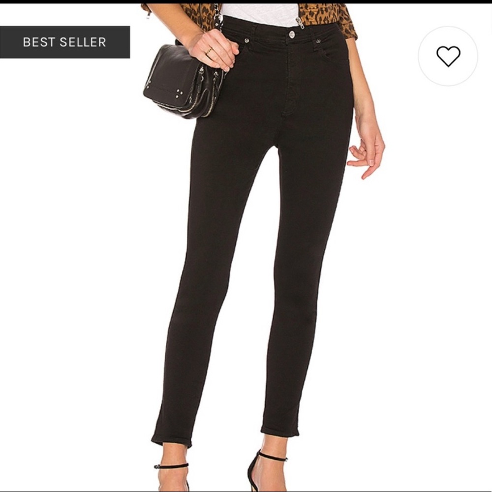 Roxanne High Rise Skinny in Jet